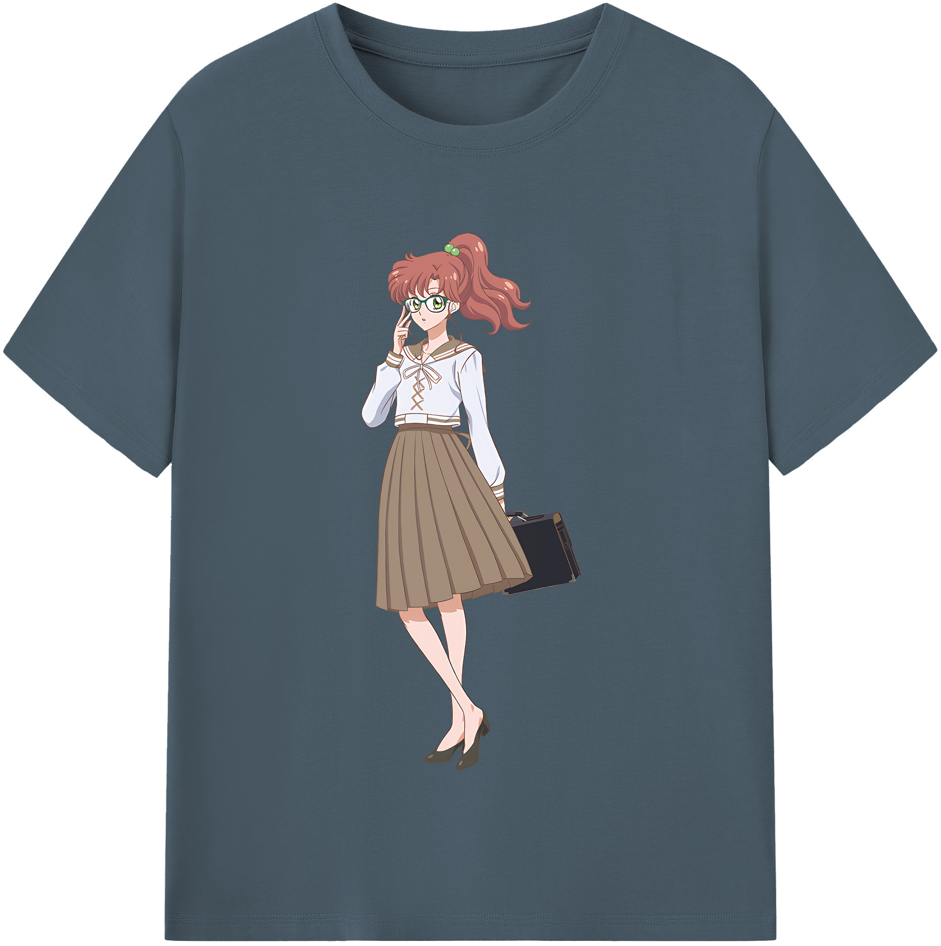（画像用） 美少女戦士セーラームーン 木野 まこと きの まこと Sailor Moon Kino Makoto （セーラージュピター；Sailor Jupiter） 綿100％半袖Tシャツ（フロントプリント）